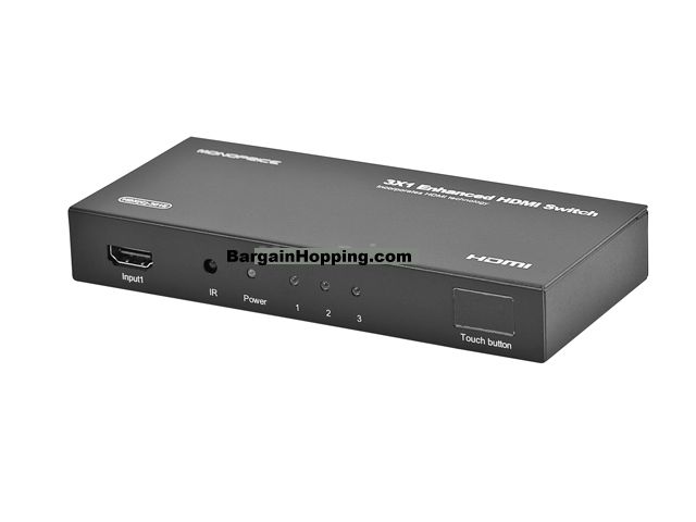 3X1 Enhanced HDMI Switch w/ Built-In Equalizer & Remote